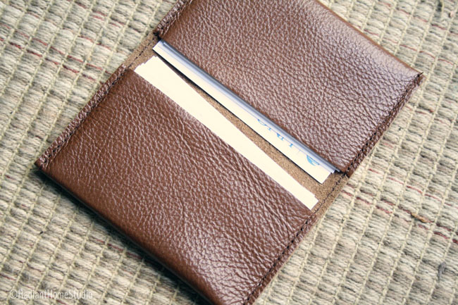 Leather Business Card Holder | Radiant Home Studio