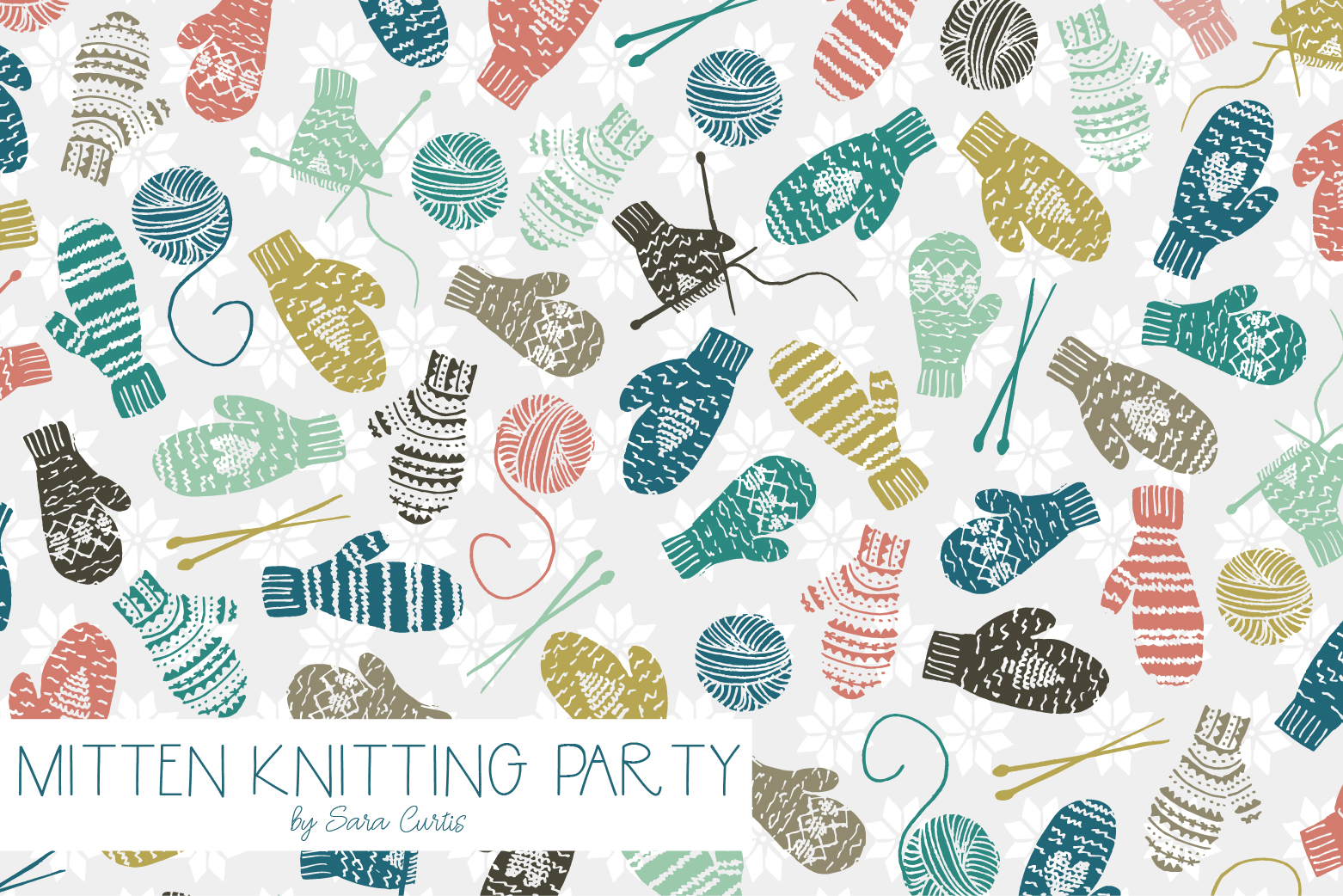 Mitten Knitting Party | Design by Sara Curtis | Radiant Home Studio