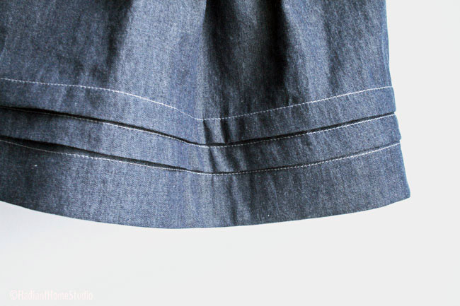 Paris Skirt Pleat Detail | Radiant Home Studio