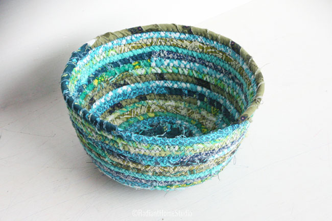 Coiled Fabric Scrap Basket | Radiant Home Studio