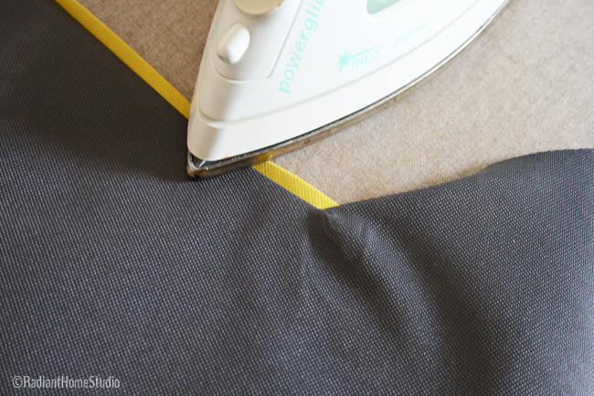 Sew and Press Flat Piping | Radiant Home Studio