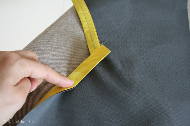 Sew Flat Piping on Inside Corner | Radiant Home Studio