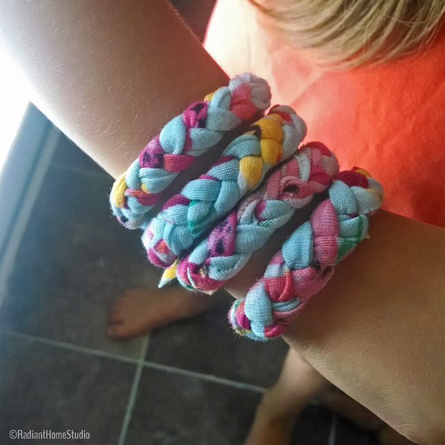 Braided Jersey Knit Bracelets | Radiant Home Studio