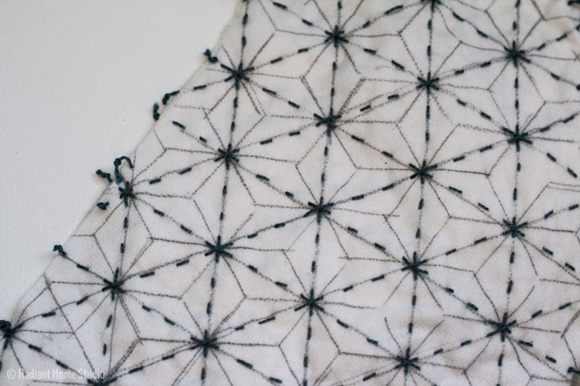 Sashiko Embroidered Zsayla Top | Sewing Pattern Kate & Rose | Radiant Home Studio