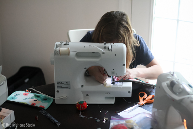 Preteen Girls Sewing Day |Handmade Style and Happy Home | Radiant Home Studio