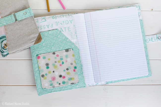 Chalk and Paint Notebook Cover | Radiant Home Studio