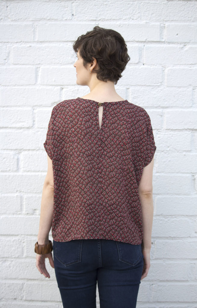 5 Flowing Blouses to Sew | Lou Box Top by SewDIY | Radiant Home Studio