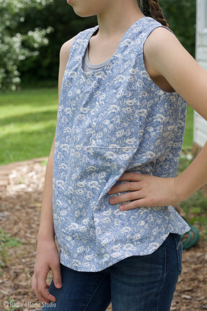 Sewing a Girls Woven Tank | Radiant Home Studio