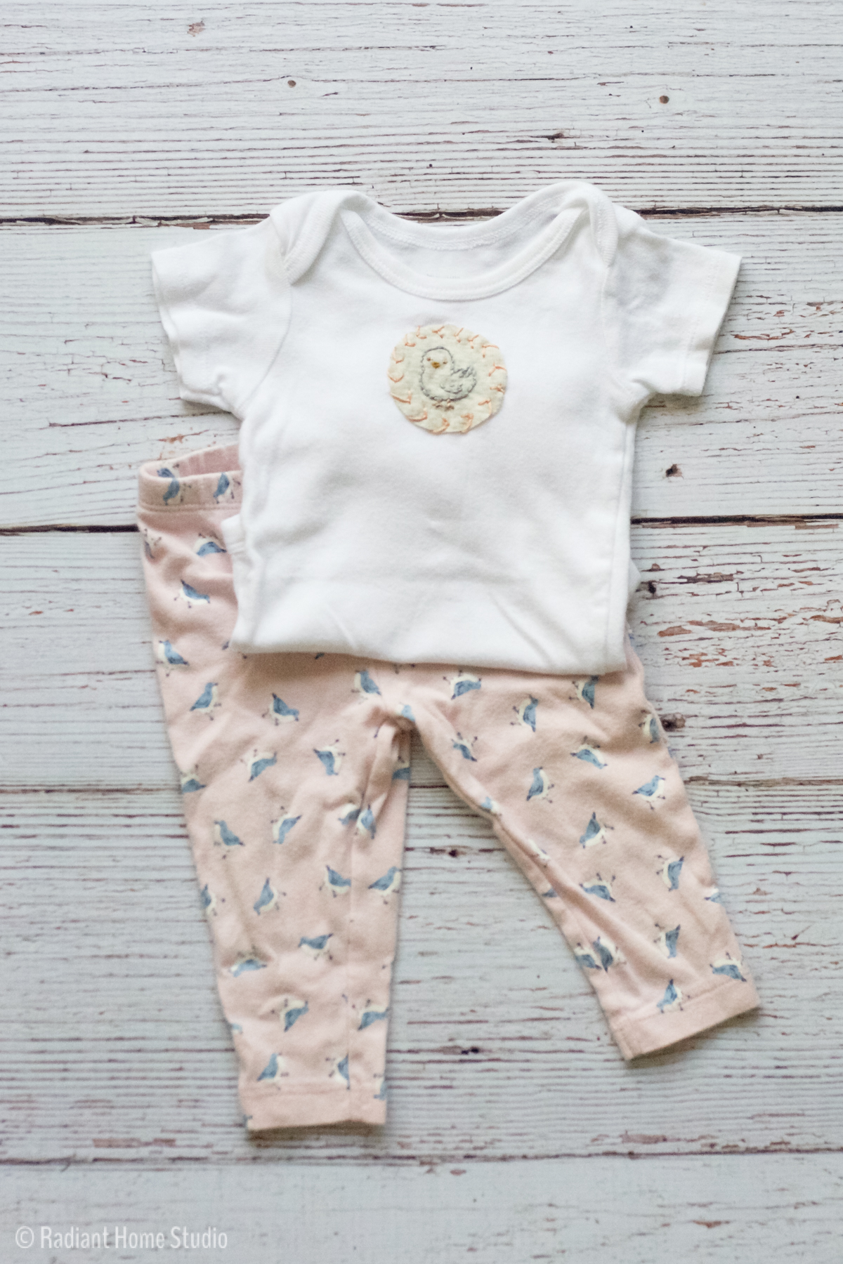 Make an Embroidered Baby Onesie as a Gift | Radiant Home Studio
