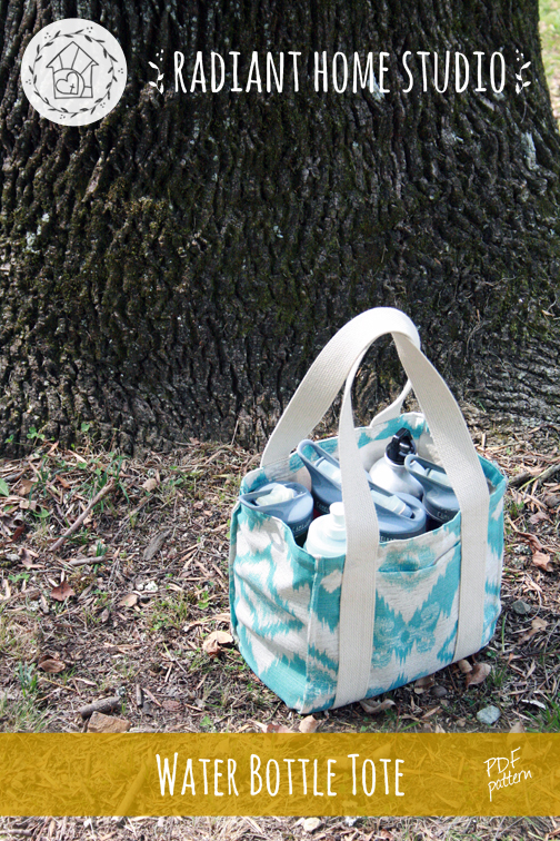 The Water Bottle Tote Sewing Pattern