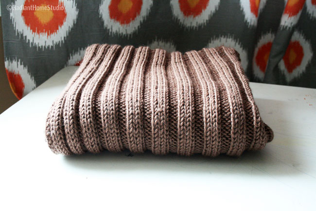 rib knit baby blanket | Radiant Home Studio