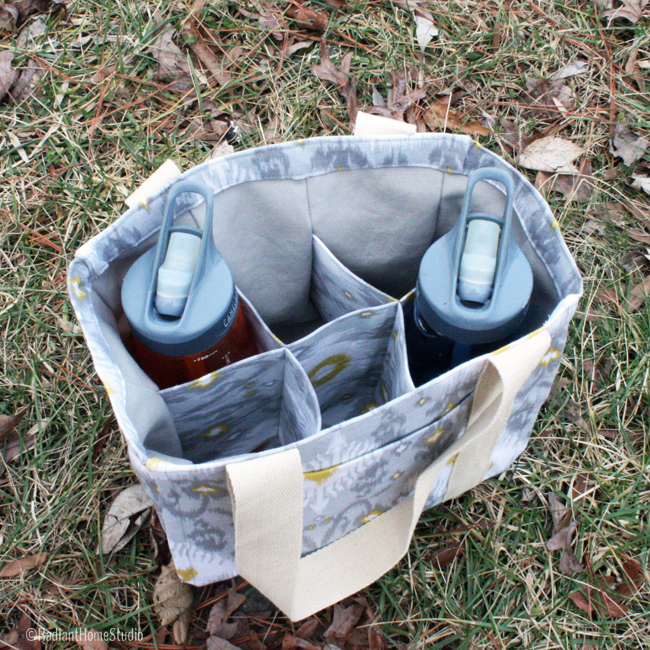 Ikat Water Bottle Tote | Radiant Home Studio