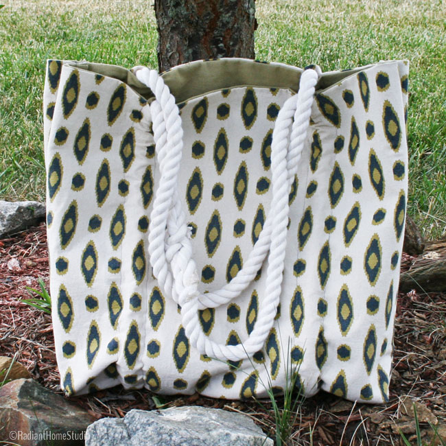 Coastal Tote Sewing Pattern | Radiant Home Studio