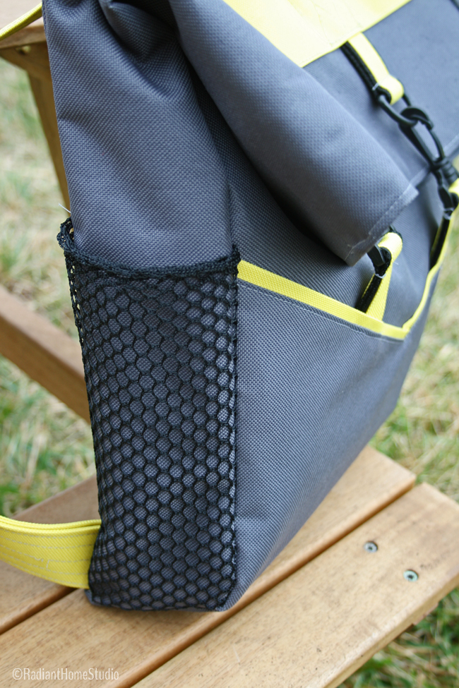 Side Mesh Pocket Retro Rucksack | Radiant Home Studio