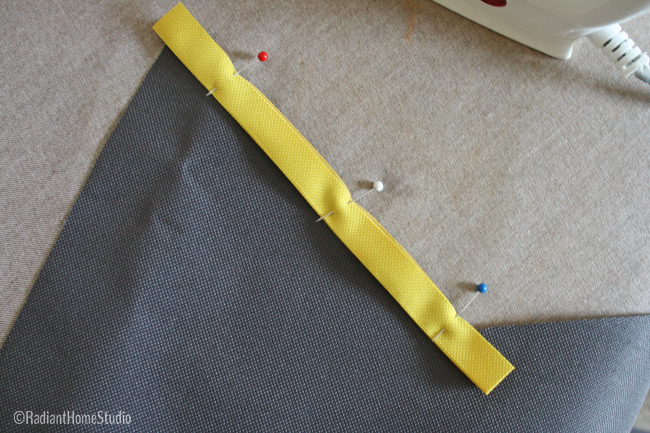 Sew Flat Piping on an Inside Corner | Radiant Home Studio