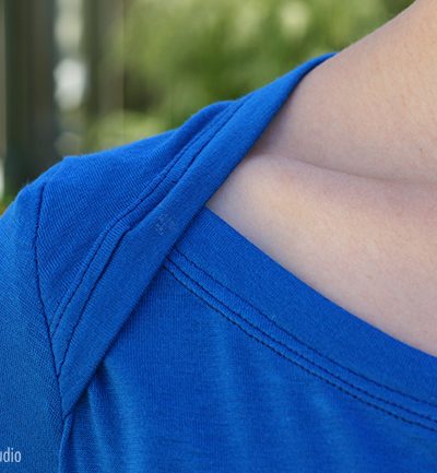 Bronte Top Shoulder Detail | Radiant Home Studio