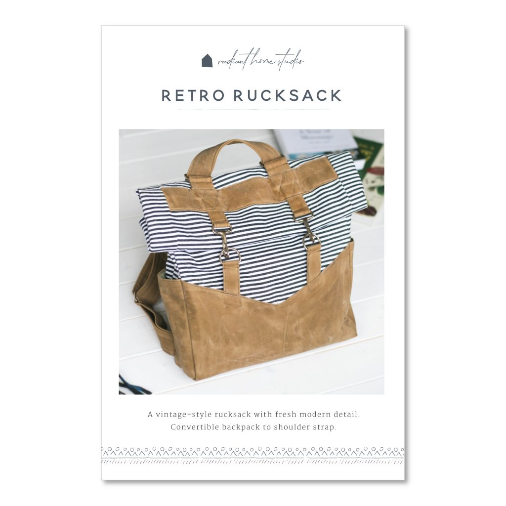 Retro Rucksack Sewing Pattern | Radiant Home Studio