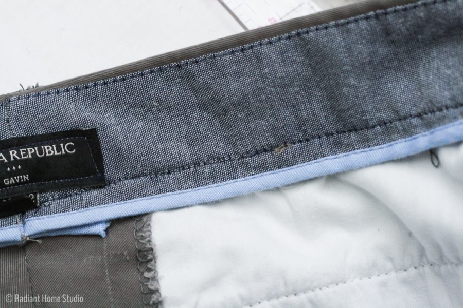 How to Alter the Waist on Men's Pants Radiant Home Studio