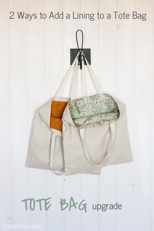 Free Tote Bag Pattern - Lined & Unlined SUPER Easy | TREASURIE