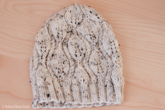 Cascade Leaf Hat Knitting Pattern Review | Radiant Home Studio