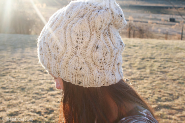 Cascade Leaf Hat Knitting Pattern Review | Radiant Home Studio