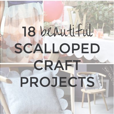 18 Beautiful Scalloped Craft Projects | Handmade Gift Ideas | Radiant Home Studio