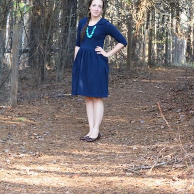 Blue Out and About Dress by Sew Caroline | Radiant Home Studio