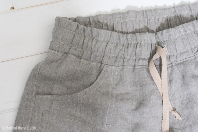 Linen Parkside Shorts | Sew Caroline | Radiant Home Studio