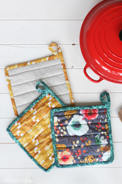 Learn How To Sew A Simple Potholder For Your Kitchen | Radiant Home Studio