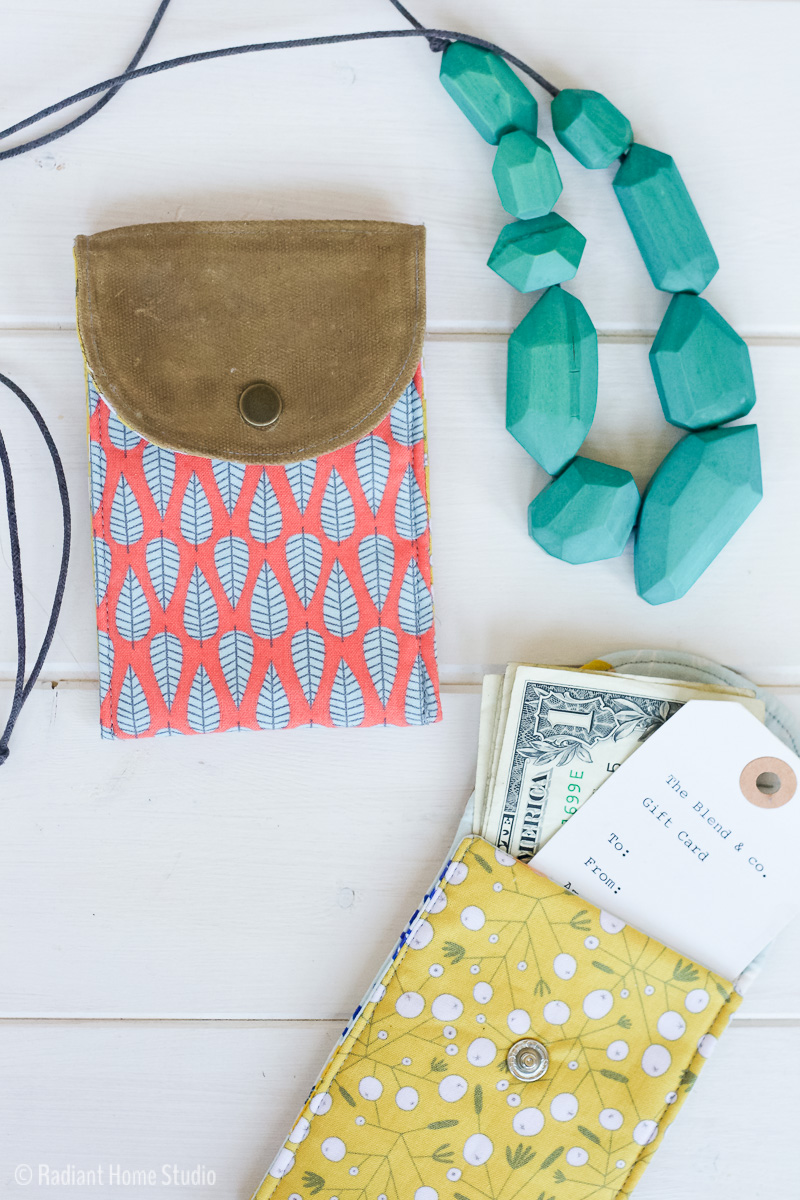 How to Make A Waxed Canvas Gift Pouch | Radiant Home Studio