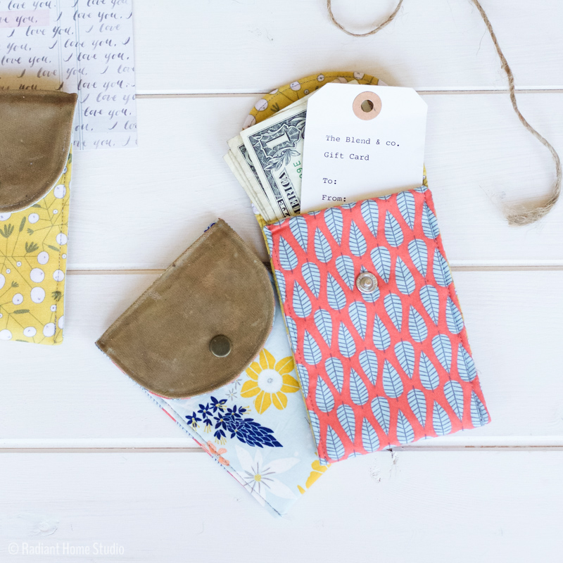 How to Make A Waxed Canvas Gift Pouch | Radiant Home Studio