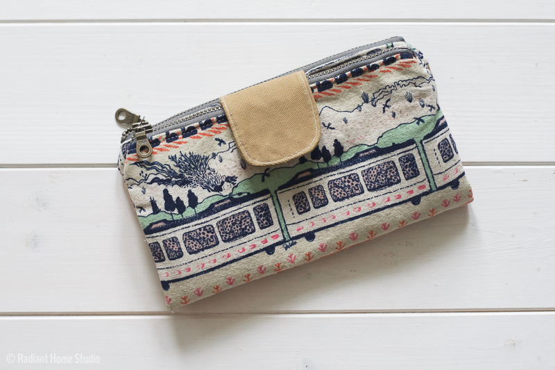 Double zipper wallet pattern sale