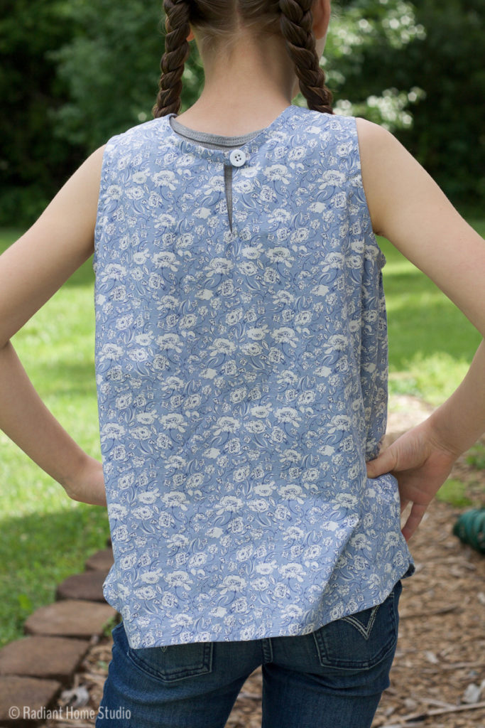 Sewing a Girls Woven Tank Top | Radiant Home Studio