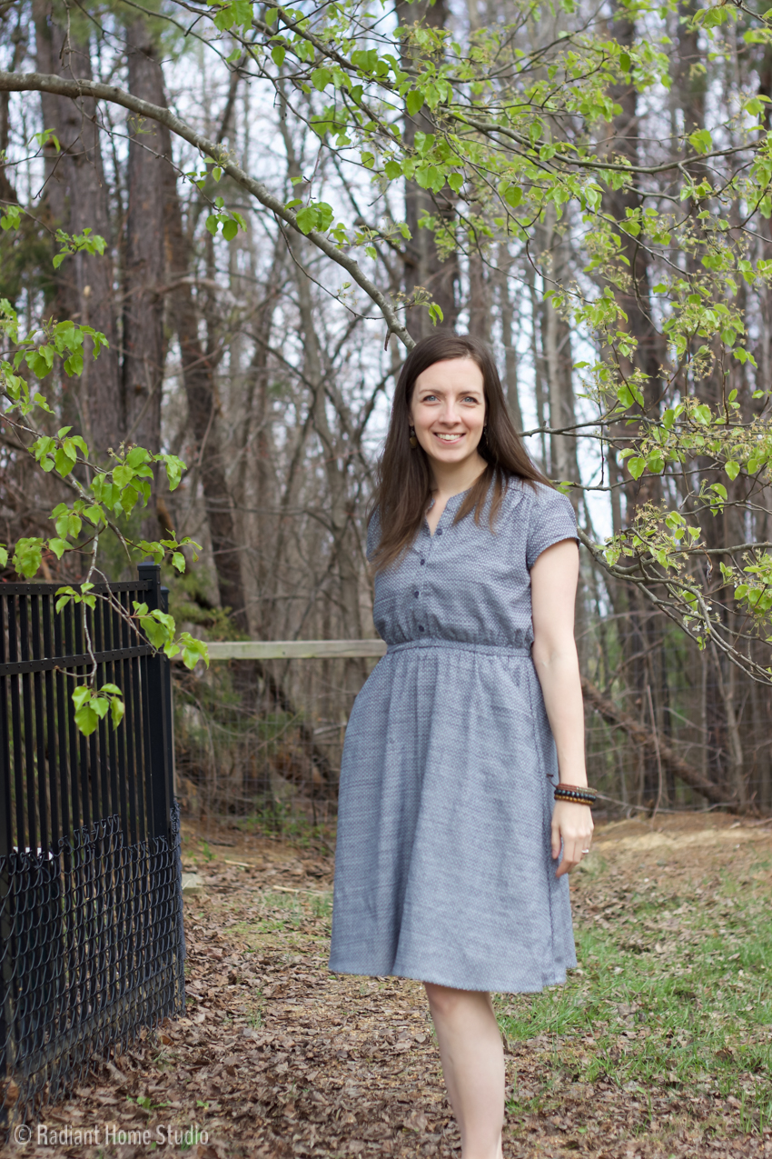 Marigold Dress in Chambray | Blank Slate Patterns | Radiant Home Studio