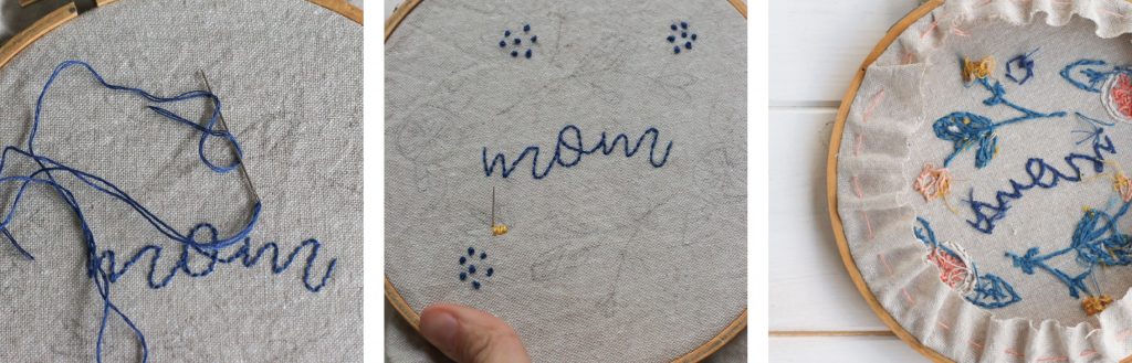 Free Mother's Day Embroidery Pattern | I'm So Thankful You're My Mom | Radiant Home Studio