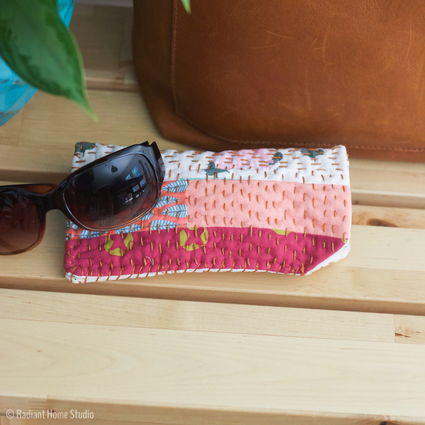 Handmade sunglasses case on sale