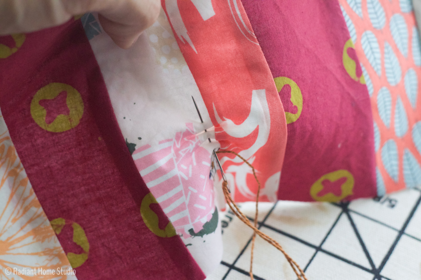 Sew a Sunglasses Case with Scraps & Kantha Stitching | DIY Handmade Sunglasses Pouch | Radiant Home Studio