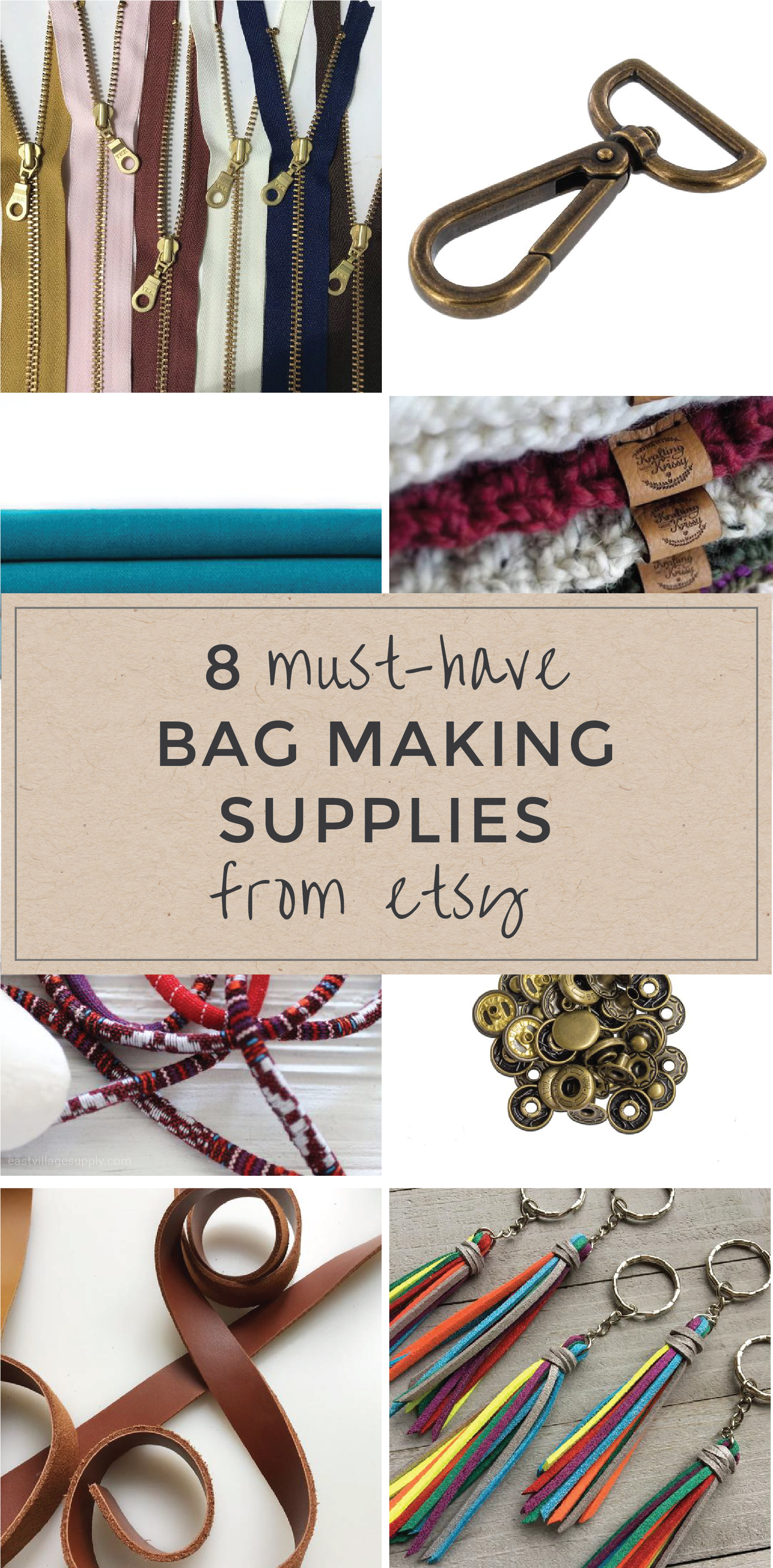 8 Stylish Sewing & Bag Making Supplies on