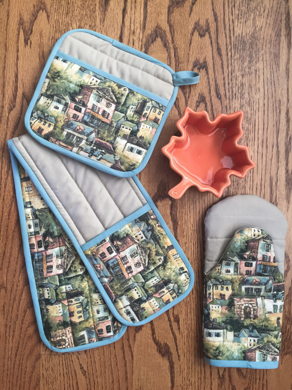 Flower City Potholder Set | Kitchen Gifts | Radiant Home Studio