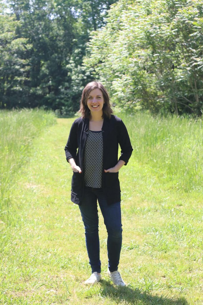 Black Fulton Sweater Blazer Review | Sewing Pattern by Alina Design | Radiant Home Studio