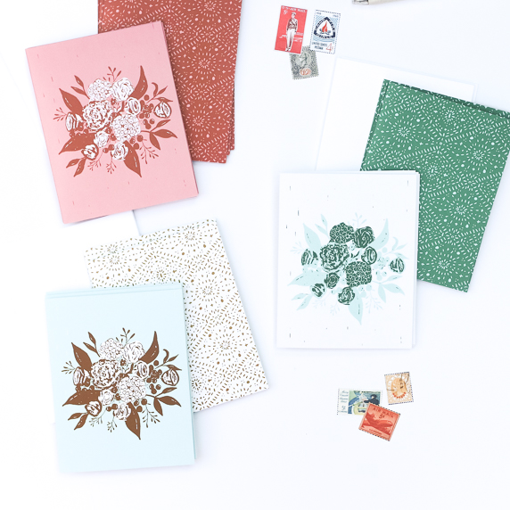 Three Boho Modern Notecards | Radiant Home Studio